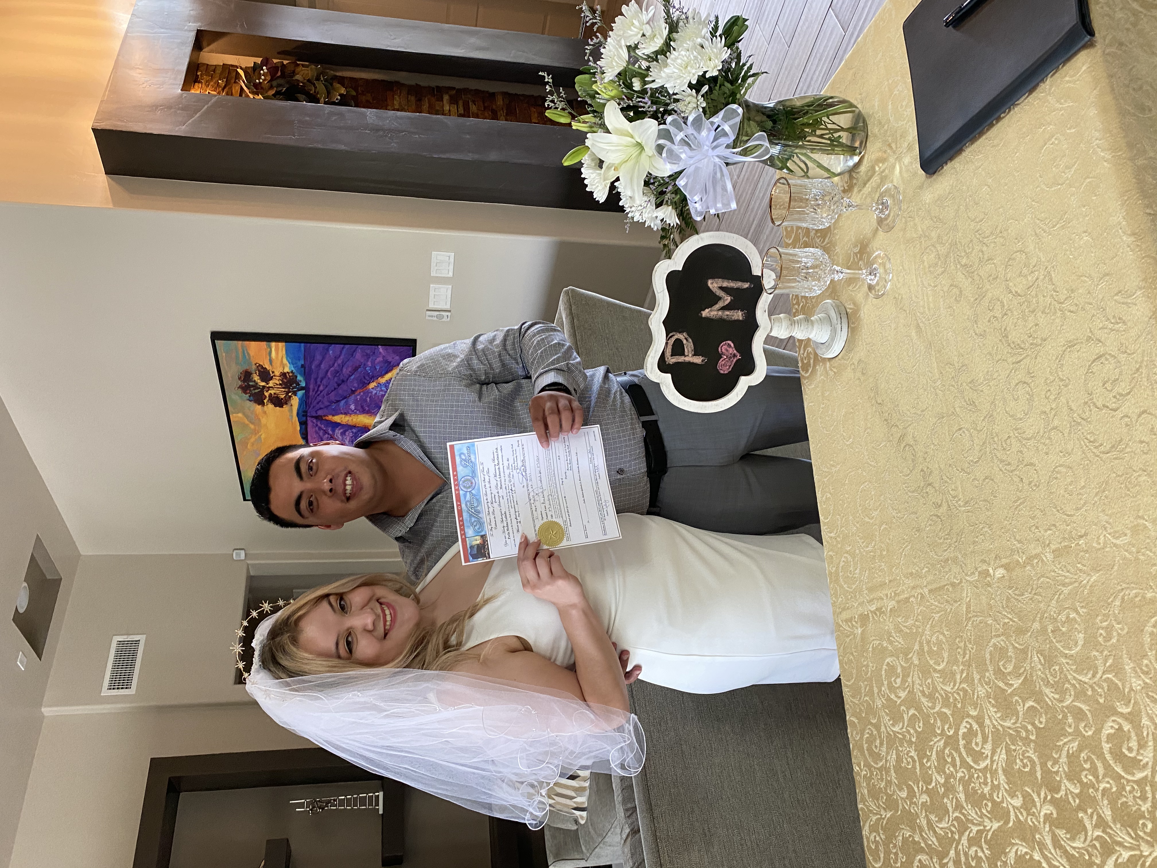 Boda en el puente, El Paso